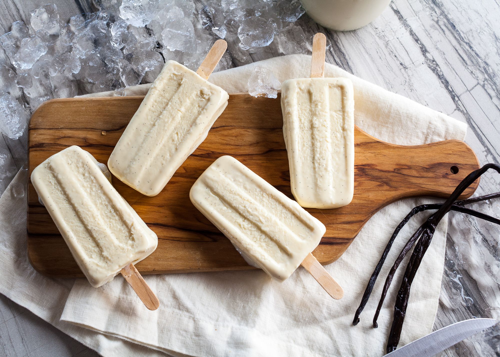 Creamy Vanilla Popsicles