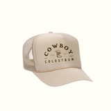 Khaki Cowboy Trucker Hat